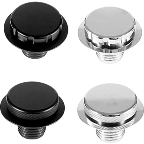 For BMW R45 R65 R80 R90 90S 100R R100 Motorcycle Aluminum Fuel Tank Gas Cap Black Gloss Monza Style Separate
