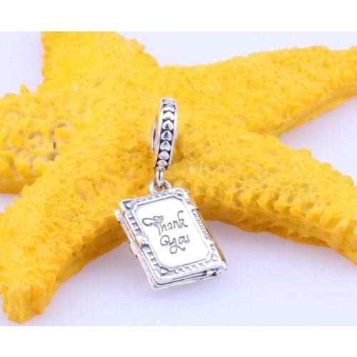 Bewill S925 Silver Mothers Love Family Books Creative Personality Family Aesthetic Pendant Fit Original Charms Necklace