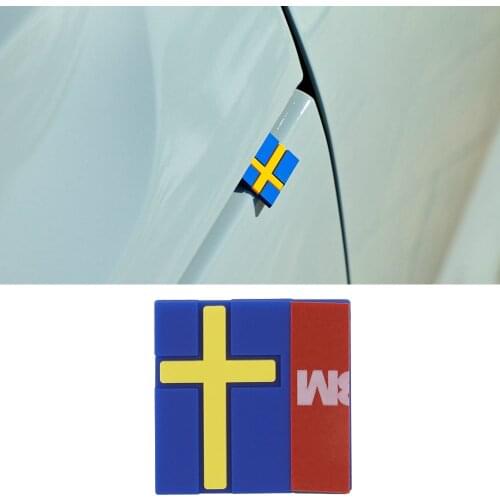 Car Door Side Gap Swedish Flag Logo Sticker For Volvo XC40 XC60 XC70 XC80 XC90 S80 S90 C30 V50 V40 S60 Badge Decal Accessories