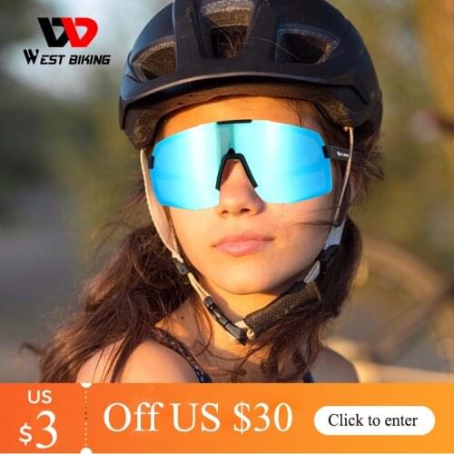 WEST BIKING Polarized Cycling Glasses Sports Men Photochromic Sunglasses Mountain Bike Bicycle Riding Protection Goggles Eyewear