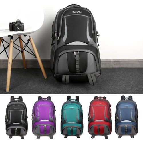 Outdoor Backpack Hiking Sport Waterproof Oxford Travel bag Camping Riding Shoulder Bag Super Large Capacity Mountaineering Bag