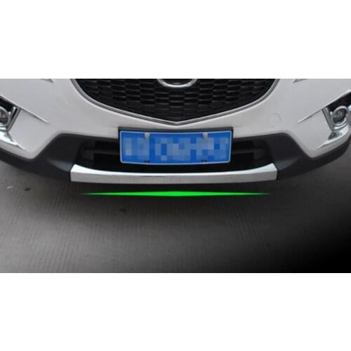 FIT FOR 2012-2016 mazda CX-5 CX5 CHROME FRONT LOWER BUMPER LIP GRILL COVER INSERT PROTECTOR MOLDING TRIM GRILLE GARNISH GUARD