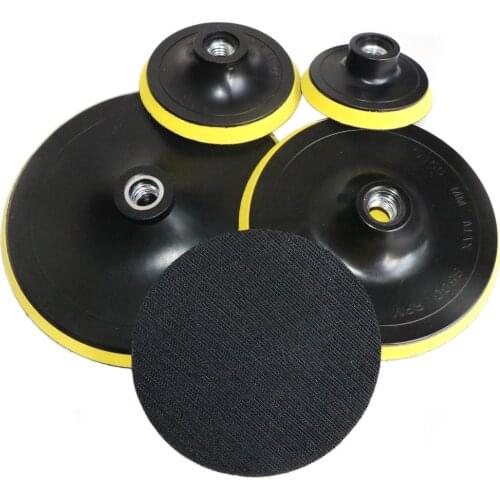 1PC Sanding Disc Backing Pad 3/4/7/6/5 inch 125mm Sandpaper Self-adhesive Hook-Loop Backed Plate Shank fit Sander Grinder Drill