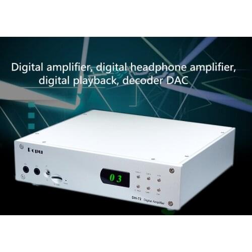 POPU DH72 digital amplifier, digital headphone amplifier, digital playback, decoder DAC, Class-D Amplifier MFP