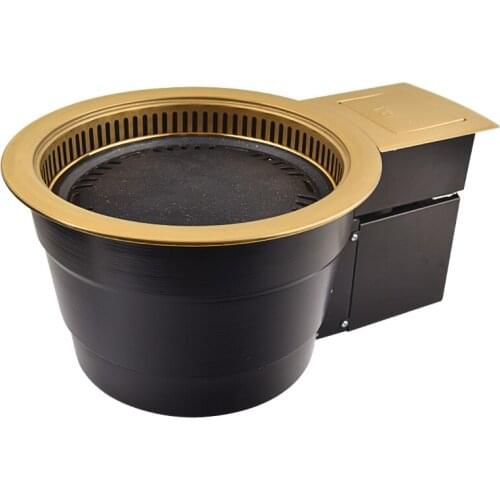 Commercial smoke-free barbecue oven self eliminating carbon oven Korean inlaid charcoal environmental protection BBQ stove grill