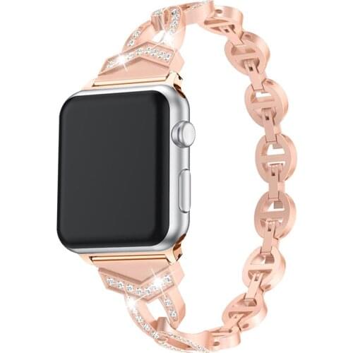 Women Stainless Steel Band For Apple Watch Strap 38mm 42mm Watchband For iWatch Band 40mm 44mm Series 2 3 4 5 Bracelet Belt