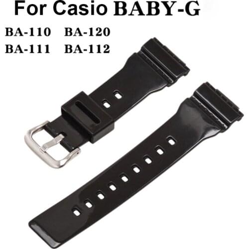 Rubber strap watch band Bracelet for Casio g-shock BABY-G BA110 BA111 BA112 BA130 BA120 smart watch accessorise wristband Belt
