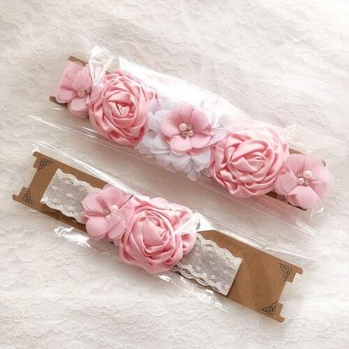 Bridal belt handmade flower silk flower belt beaded pearl applique wedding belt wedding accessories