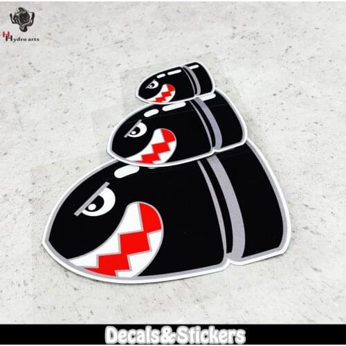 NO.LN154 Cartoon Black Shell 3M Material Reflective Stickers MOTO GP Car Sticker Decals Racing Stickers Motorcycle