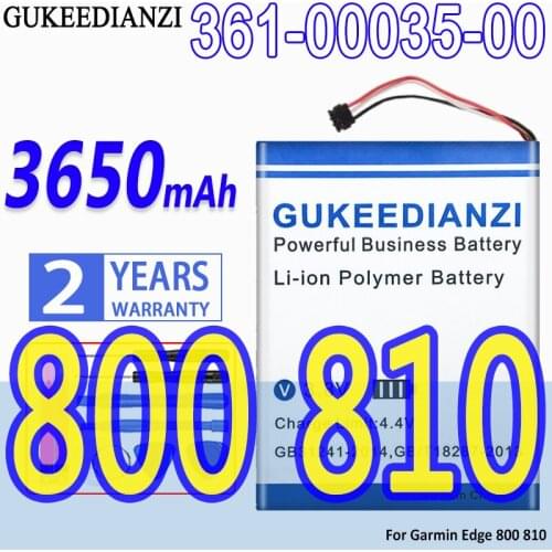 High Capacity GUKEEDIANZI Battery 3650mAh For Garmin Edge 800 810 361-00035-00 361-00035-07 361-00035-03