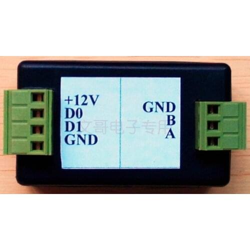 Wiegand Wiegand Signal Extender / Wiegand to 485 Converter, Automatically Recognize All WG Formats