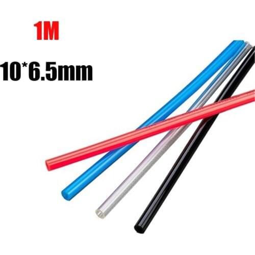 1 Meter 10*6.5mm Air Tubing Pneumatic Pipe Tube Hose PU Air Gas Pipe Hose Transparent Blue Red Black