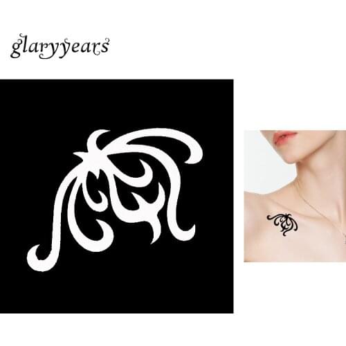 1 Piece Small Indian Henna Tattoo Stencil Body Art Makeup Flower Design Henna Paste Drawing Tattoo Template Waterproof 2019 G130