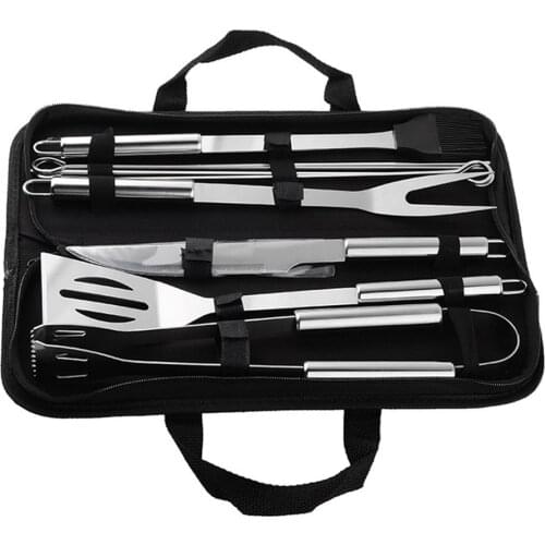 10pcs/Set Barbecue Grilling Tools Set Pulled Meat Smoked Sausage Smoked Roasted Chicken Meat Ribs BBQ Tool