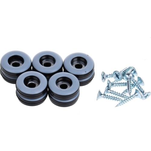 10 Anti Slip Furniture Protector Caps Sliding Glides with Screws Reusable Resin Feet Pads Home Table Chair Sofa Legs Ends Guards