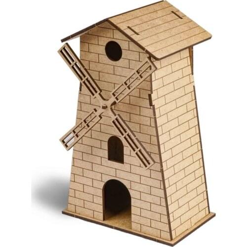 3 dimensional Wood Windmill Model wood painting products hobby workshop flair painting products leisure time