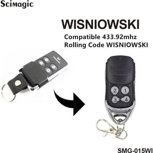 3pcs Wisniowski remote control Replace 433MHz Rolling Code Wisniowski Key Chain Remote Control free shipping
