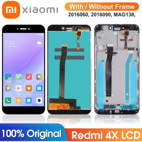 5.0'' Original LCD For XIAOMI REDMI 4X LCD Display Touch Screen Digitizer Assembly Replacement With Frame For Xiaomi Redmi 4X