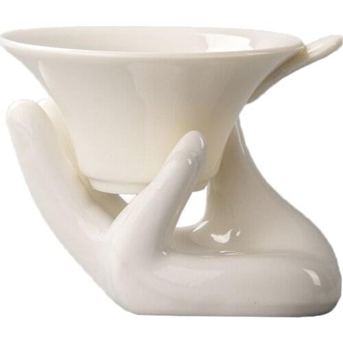 Kung Fu Tea Set Accessories Ceramic Buddhism Tea Filter,tea Infuser Reusable Herbal Strainer Loose Coffee Leaf Spice Filter