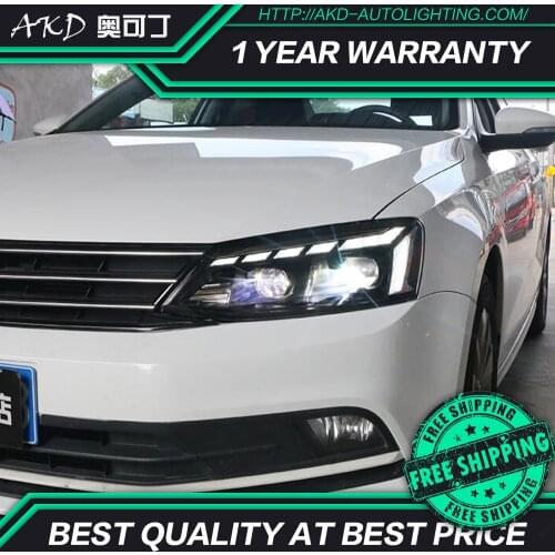 Car Styling for Jetta mk6 Headlights 2011-2019 RS5 Design LED Headlight Dynamic Signal Led Projector Lens DRL Auto Accessories