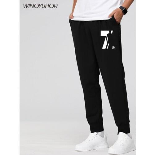 Mens Casual Pants Ronaldo CR7 Print Sweatpants 2020 New Male Hop Trousers Joggers Footballer Lover Bodybuilding Pants