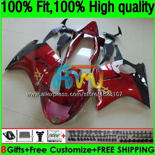 CBR1100 XX For HONDA Blackbird CBR 1100XX 02 03 05 06 07 132BS.61 CBR1100XX 2002 2003 2004 2005 2006 Wine red sale 2007 Fairings