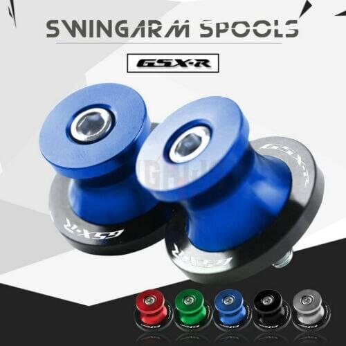 CNC Aluminum Motorcycle Frame Swingarm Sliders Spools Stand Swing Arm Slider Screw For Suzuki GSXR 750 600 GSXR600 GSXR750