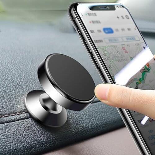 Car Mobile Phone Holder Universal Car Magnet Bracket Soft Silicone Rotating 360 Degree Auto Support Holder for Phone