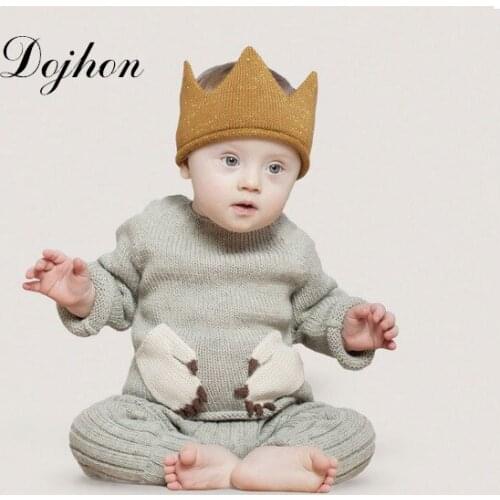 Birthday Baby Hat Sweater Kids Caps Crown Hats for Baby Boys Girls Hat Infant Toddlers Beanies for Baby Photo Props Birthday Hat