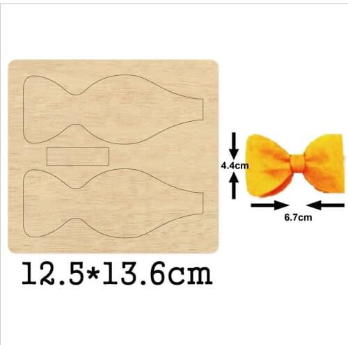 Cute Bow DIY Cutting Mold Wood Dies For Leather Blade Rule Cutter For DIY Leather Cloth Paper Crafts 2020 New Size 125*136*10mm