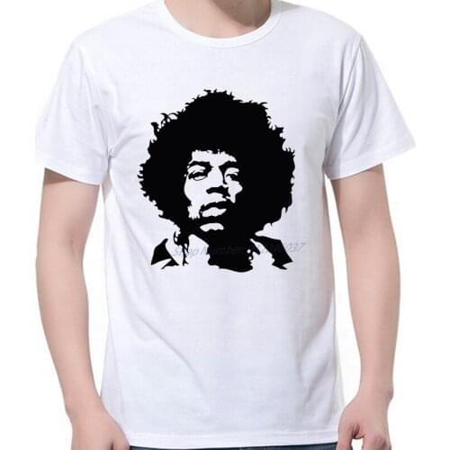 Funny Jimi Hendrix Graphic Printed T-Shirt Casual Short Sleeve Harajuku Streetwear Men clothing