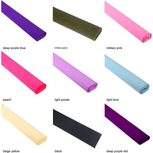21 Colors Crinkled Garland Crepe Paper Fold Scrapbooking Gifts Party Decoration Kindergarten Decorative Origami