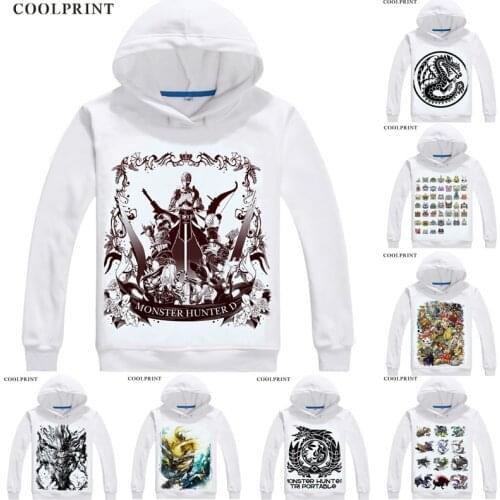 Monster Hunter 4 Online Hoodies Multi-style Anime Shirt Thunder Wolf Wyvern Zinogre Cosplay Motivs Kawaii Cosplay Sweatshirts