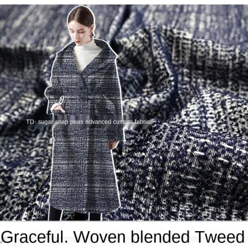 Little fragrant woven blended suit jacket, fashion fabric suit coat tweed, sewing fabric factory shop is not out of stock