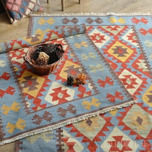 Morocco Turkish National Style Handmade Wool KILIM KILIM carpets for Living Room Sofa and Tea Table Carpet