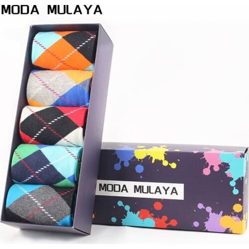 MODA MULAYA Men's Patterned Socks