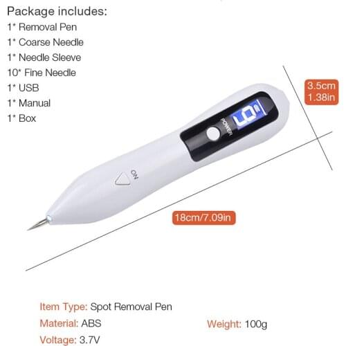 Plasma Pen Tattoo removal Freckles Mole removal Home beauty care Mole illuminationpen Skin tag usb charger laser Warts removal