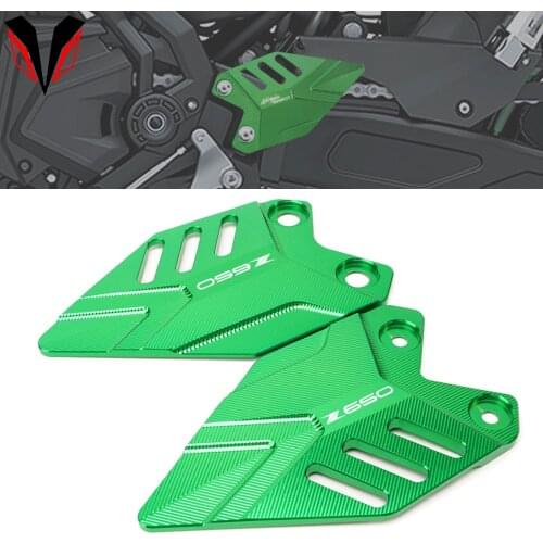 For Kawasaki Z650 z 650 Motorcycle Accessories Foot Side Stand Enlarge Pedal Wing Bracket Footrest Heel Plates Guard Protector