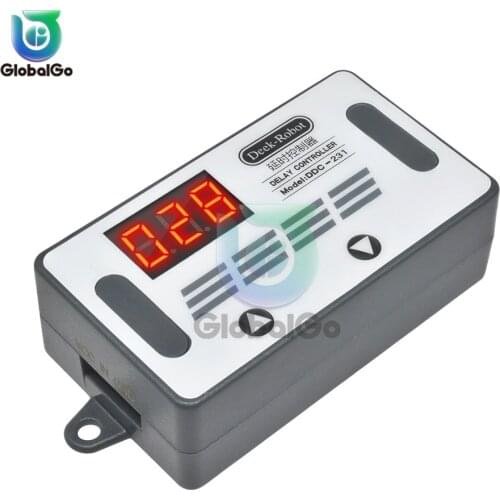 DDC-231 DC 12V Delay Timer Time Relay with Buzzer Case Digital Display Delay Controller Switch Module Car Timing Timer Relays