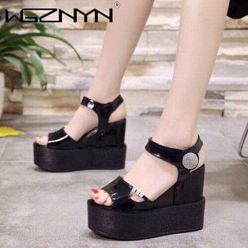 Design Footwear High Heel Platform Wedge Sandals 2021 Elegant Princess Woman Summer Sexy Ladies Party Shoes Open Toe Shoes