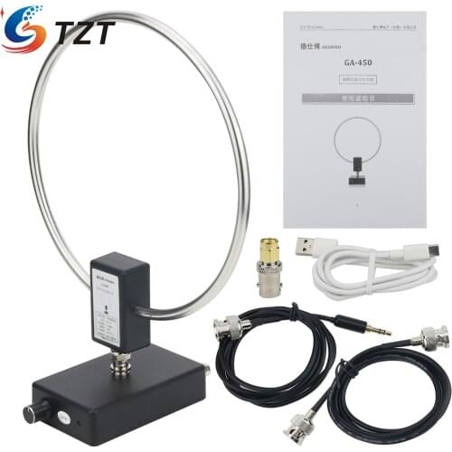 TZT GA-450 Loop Antenna SDR Short Medium Wave Radio Antenna SW 2.30-30MHz MW 522-1710KHz GA450