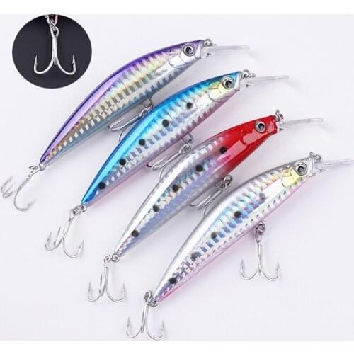 1PCS 90F Hook Minnow Wobblers Fishing Lure Super Long Throwing Floating Hard Bait 90mm 27g Pesca Flatfish Perch Saltwater Fish