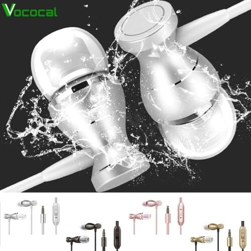 Vococal Magnetism Wired Earbuds In-ear Earbuds Earphone Sports Sweatproof Headset w/Mic for iPhone 7 6 5 Samsung Galaxy Tab