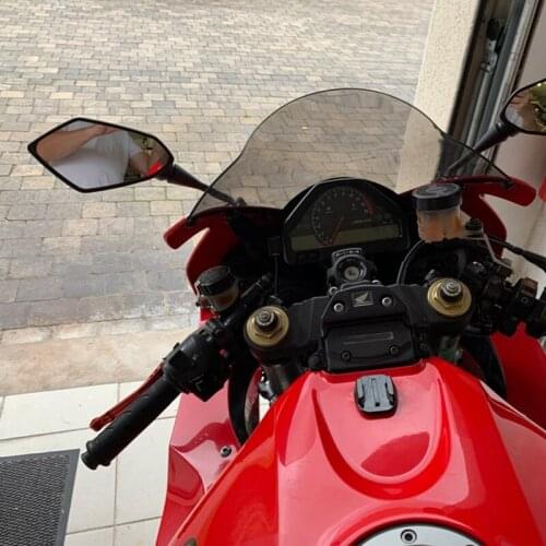 Carbon Motorcycle Rear View Mirrors Wide Range Back Sight Reflector Adjustable Left Right Mirror For VFR800 HONDA VFR 800 V-TEC
