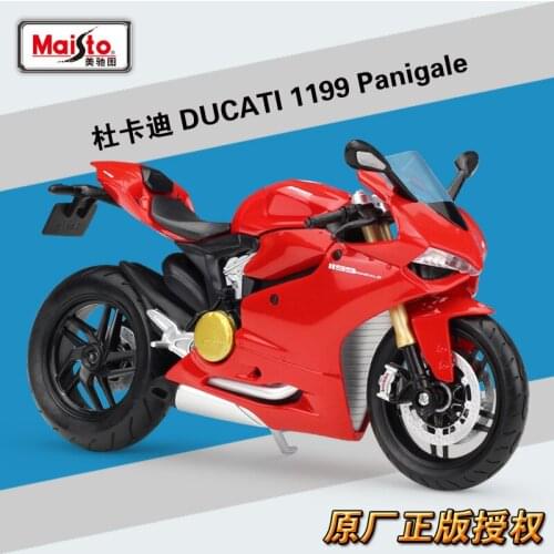 1Pcs Maisto 1:12 DUCATI 1199 Panigale Diecast Metal Model Sport Race Motorcycle Model Motorbike Collectibles
