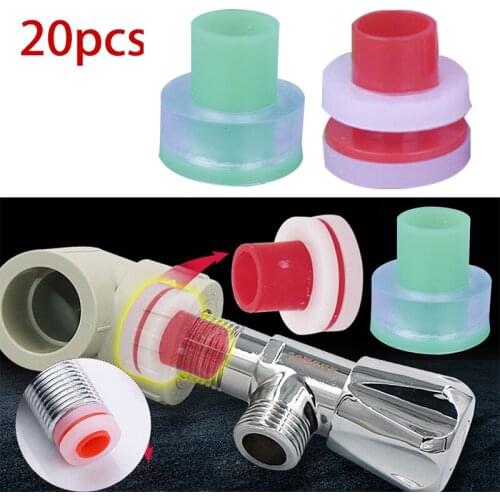 20pcs Pipe Plugs 1/2" BSP Thread Pipe Fitting End Cap Plug Buckle Pad Choke Leak-proof Sealing Ring Plumbing Accessories