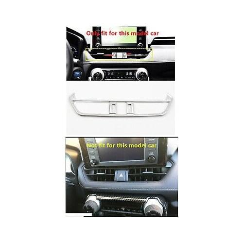 ABS Matte Middle Console Air Condition Vent Cover Trim For Toyota RAV4 2019-2020