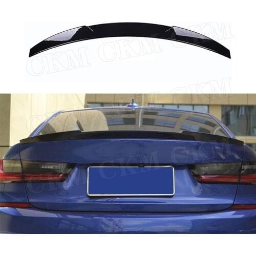 Carbon Fiber Rear Boot Spoiler Wings For BMW 3 Series G20 G28 320i 330i 2019-2020 M4 Style FRP ABS Black Trunk Spoiler