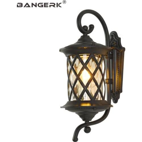 European Outdoor Waterproof LED Wall lamp Porch Lights Wall Sconce Lighting Garden Balcony Aisle Aluminum Luminaire Fixtures