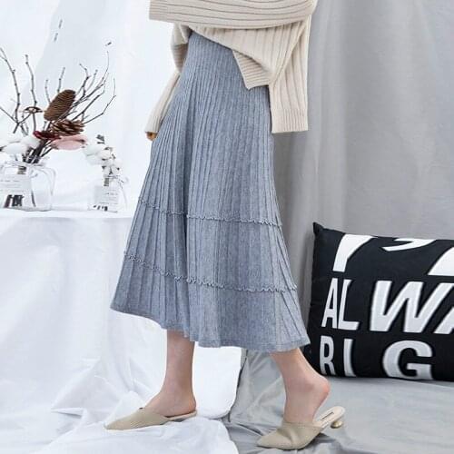 Feelingstory Women's Knitted Skirts